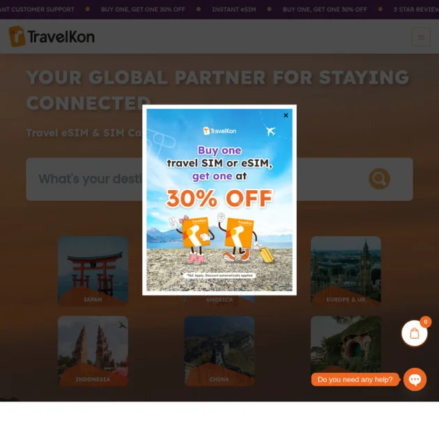 Promo Travel SIM TravelKon: 50% Off Asia 13 Negara (9 Feb Saja) & 30% Off Global Mulai $2.80 – Ideal untuk Gamer Liburan